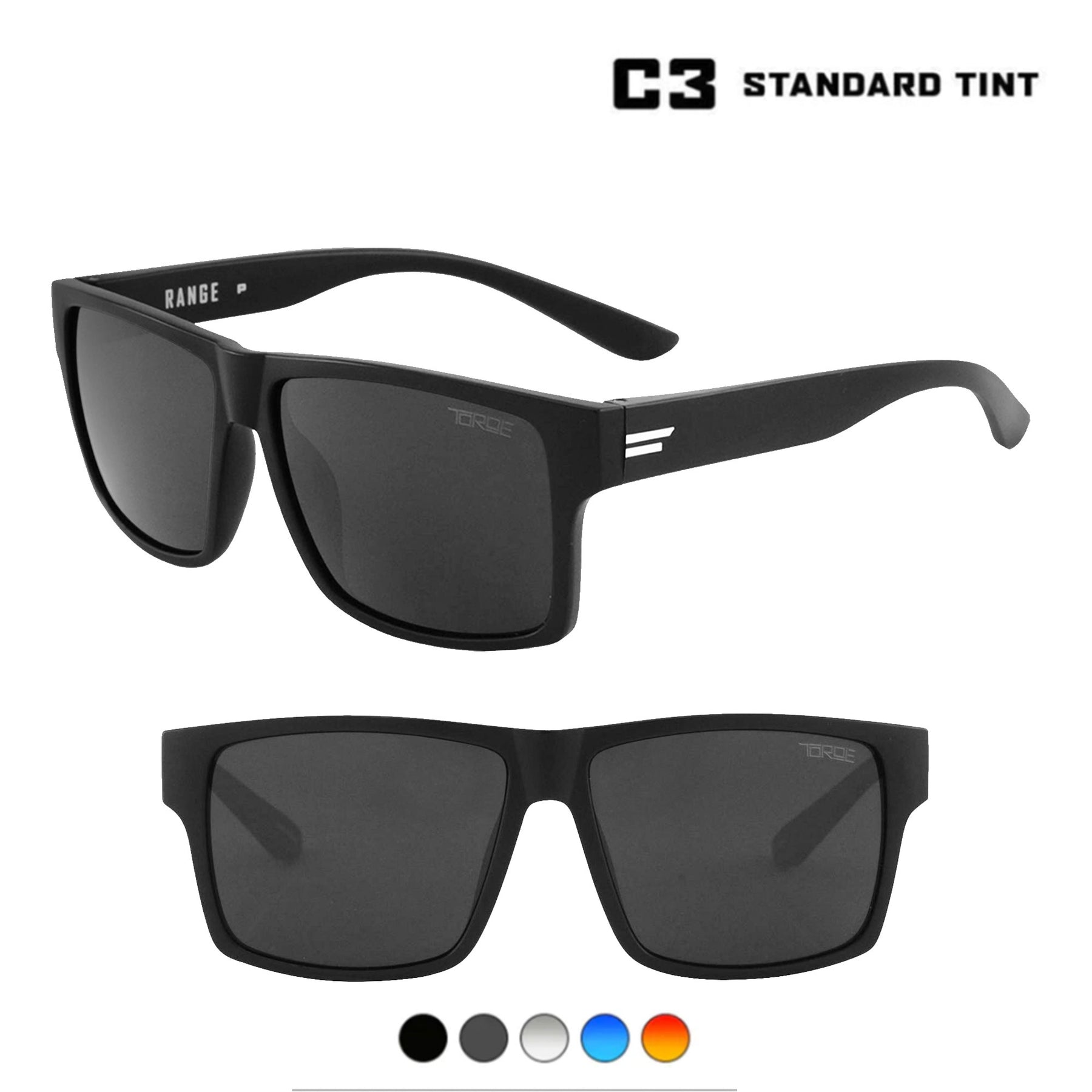 – Polarized TOROE \'Range\' with Lifetime TOROE Sunglasses Performance Eyewear Warranty